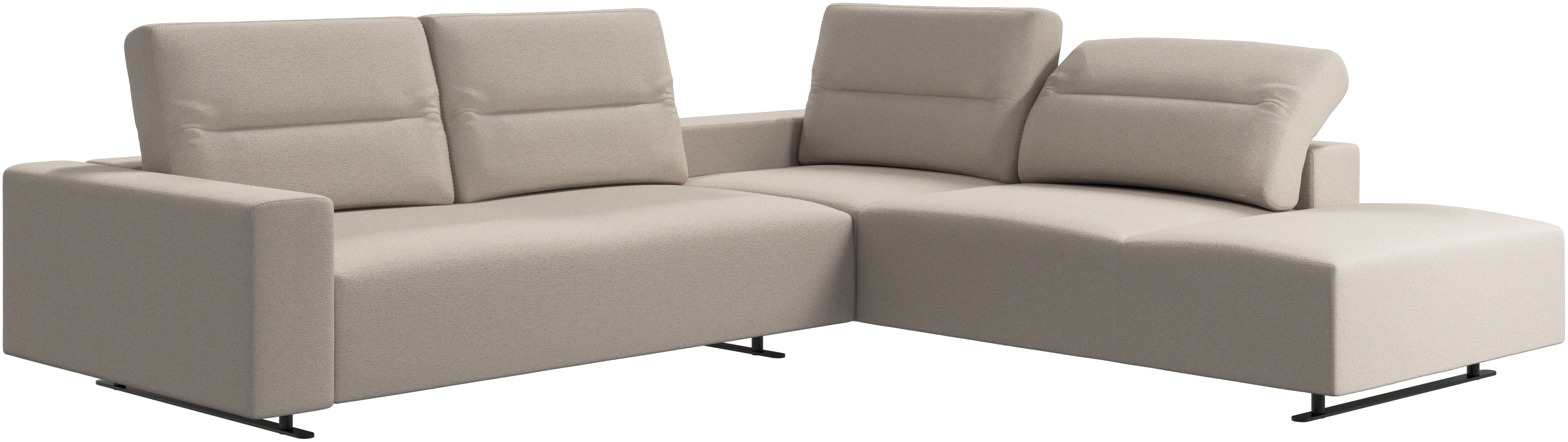 Hampton corner sofa with adjustable back and lounging unit | sofa